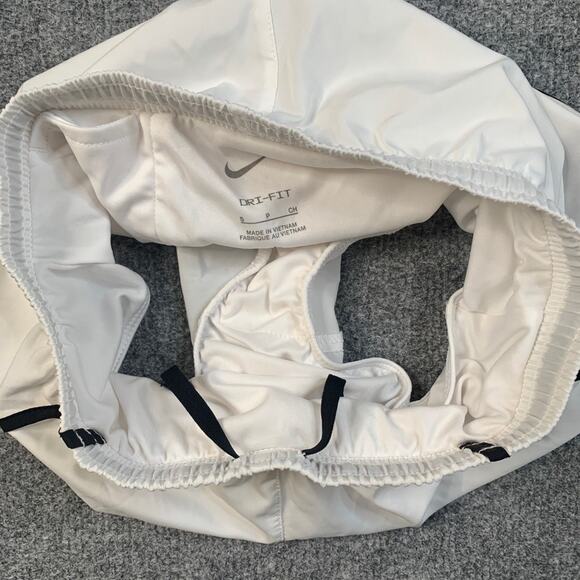 Nike Shorts Girls S White Black Dri Fit Sprinter Brief Lined Quick Dry Running - Picture 7 of 12